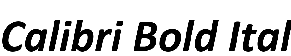 Calibri Bold Italic Font Download Free